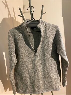 Half-Zip Knit Fleece Sweater